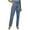 Blue, variant on Fjofpr Clothing Straight Leg Jeans for Women Womens Jeans Trendy Fall 2024 Women'S Mid-Waist Pocket Straight Leg Denim Casual Pants