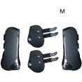 thumbnail image 2 of Mallas delanteras y traseras para caballo - 4 botas de neopreno - Protector de pata de caballo - Equipo de equitación ajustable y ligero - Negro oso de fresa Electrónica, 2 of 5