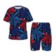 thumbnail image 1 of Balery Red White Blue Fireworks Conjunto de Pijama Infantil de Manga Corta con Estampado – Ropa de Dormir de Algodón Suave-Small, 1 of 6