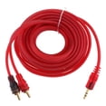 thumbnail image 2 of de 3,5 mm a 2 cables Cable divisor de audio Cable 5m Sunnimix Adaptador de cable de audio, 2 of 8