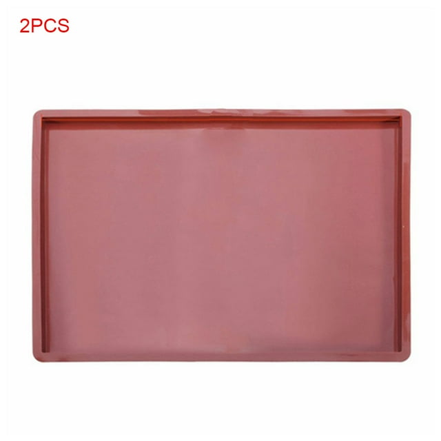 2 Pieces Silicone Baking Pad Multi-functional Cake Tray Swiss Roll Cake Mat Pan Mat Painted Pad Pastry Swiss Roll Baking Mold Tool