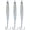 Silver (3pcs), variant on Saltwater Fishing Lures Fishing Jigs Fishing Spoons for Striped bass, Pompano, Spanish Mackerel ，Bluefish