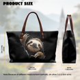 thumbnail image 6 of ZUXONGSY 3D Sloth Print Tote Bag for Women Portable Handle Handbag Fashion Weekender Bag with Inner Pocket for Travel Vacation, 6 of 6