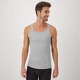 thumbnail image 4 of Hanes Men's Cotton Ribbed Tank Undershirt Pack, Assorted, 3-Pack, 4 of 10
