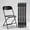 Black, variant on Kelno 10 Pack Plastic Folding Chair Lightweight Portable Chair, Black