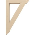 thumbnail image 3 of Ekena Millwork 3 1/2"W x 24"D x 36"H Traditional Traditional Rough Cedar Woodgrain TimberThane Bracket, Primed Tan, 3 of 6