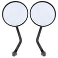 thumbnail image 2 of Almencla 2 Pcs Universel Moto Cyclomoteur Scooter Miroir Rond 10 mm Rétroviseur Noir VTT, 2 of 8