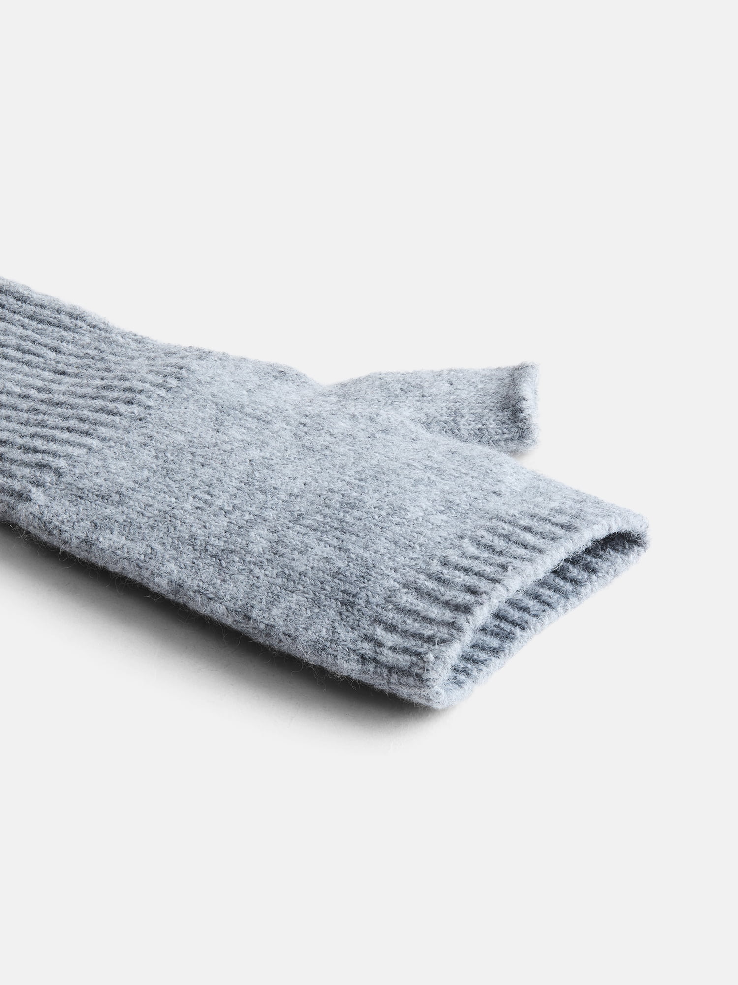 Time and Tru Women's Long Fingerless Gloves, Medium Grey, One Size