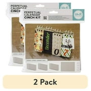 (2 pack) Cinch Perpetual Calendar Kit 8.75 Inch X 9.25 Inch-Covers, Pages &