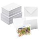 thumbnail image 1 of Paquete de 50 tarjetas de acuarela en blanco con sobres, 100% algodón pesado de 140 lb, plegables de 5x7 pulgadas para pintar o hacer tarjetas, 1 of 1