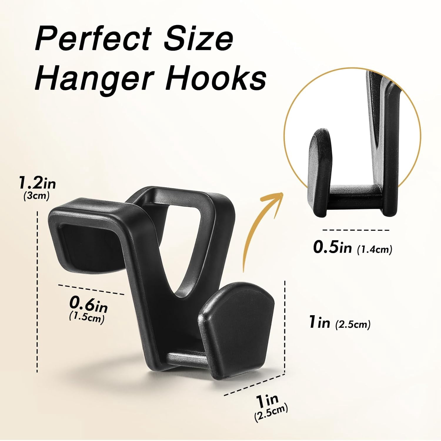 Space Saving Hanger Hooks 60 Pack, White Clothes Hanger Connector Hooks, Heavy Duty Hangers Hook Space Saver, Sturdy Hanger Connector Hook, Premium Cascading Hangers for Closet