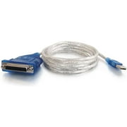 C2G USB to DB25 IEEE-1284 Parallel Adapter Cable - Parallel adapter - USB - IEEE 1284 - blue