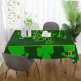 thumbnail image 6 of 54"x54" St Patrick's Day Clover Tablecloth Waterproof Washable Polyester Square Table Cover Durable Tablecloth for Kitchen Dining Table Party Decor, 6 of 7