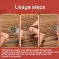 thumbnail image 6 of Vintage Metal Needle Threader for Hand Stitching Embroidery Sewing Machine Easy and Quick Needle Threading Tool, 6 of 9