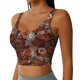 thumbnail image 2 of Fotbe Coffee Stamp Sujetador Deportivo Largo sin Aros para Mujer con Almohadillas y Soporte Medio, Transpirable y Absorbente, Camiseta Tipo Chaleco o Tank Top-X-Large, 2 of 8