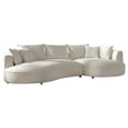 thumbnail image 3 of Kevinplus 5-Seat Curved Sectional Sofa Modern Cloud Couch for Living Room, Right, 3 of 16