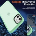thumbnail image 3 of for iPhone 11 Phone Case, Shockproof iPhone 11 Case, Military Grade Drop Protection, Protective Hard Back Slim Translucent Case for iPhone 11 6.1'', Pale Green, 3 of 12