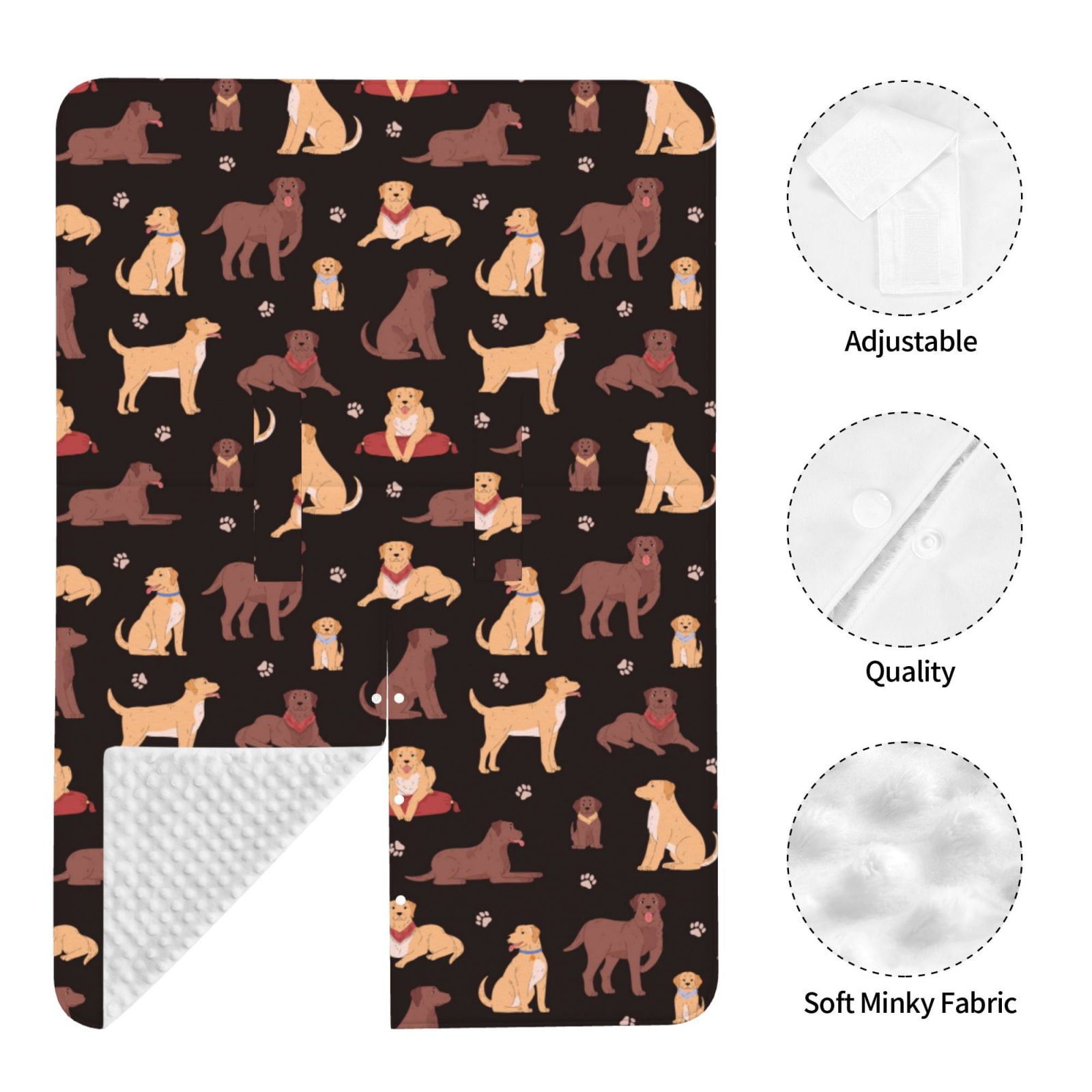 Car Seat Cover Baby - Chocolate Labrador Retriever Dog Breathable Infant Car Seat Cover for Baby Carseat, Lightweight Comfort Baby Essentials Must Haves Newborn Stuff for Girl Boy