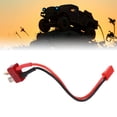 thumbnail image 2 of Rosvola T Male to JST Male Cable Durable Portable 10cm 22AWG Soft Silicone Wire for RC Car Models Airplane Models,Deans T Plug to JST Cable,T Male to JST Male Cable, 2 of 8