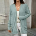 thumbnail image 6 of Erwazi Cardigan Sweaters for Women Fall Trendy Open Front Lightweight Cardigans with Pockets, 6 of 7