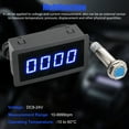 thumbnail image 3 of Qiaoxi Tachymètre Numérique à 4 DEL, Tachymètre de Moteur Numérique DC8-24V avec Capteur de Proximité à Effet Hall NPN, Panneaux à DEL Module Numérique Tr/min Compteur de Vitesse, Accessoires Auto, 3 of 8