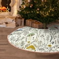 thumbnail image 5 of Sikiie Colorful Mushrooms and Plants Nativity Christmas Tree Skirt, Jesus Christian Winter Holiday Tree Mat Decoration(30-48IN)30", 5 of 6