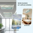 thumbnail image 6 of 4 Pack Abstract Wave Texture Fluorescent Light Covers for Ceiling Lights Watercolor Green Decor Magnetic Ceiling Light Covers Overhead Light Filters for Office Classroom Home, 6 of 9