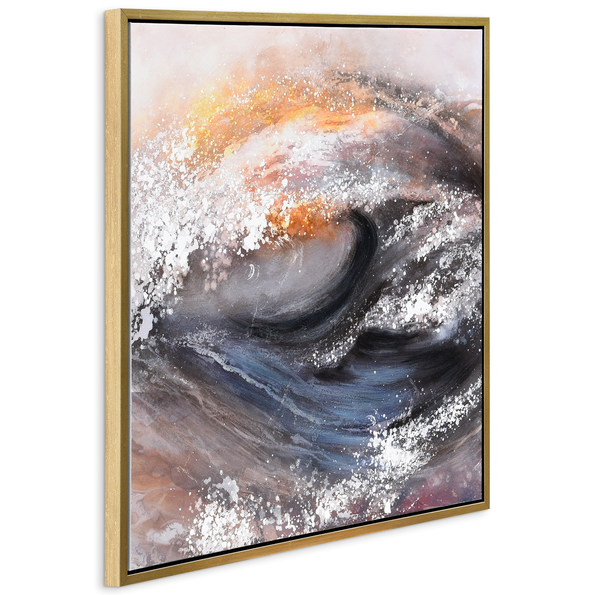 Empire Art Direct Tornado Textured Metallic Hand Painted Wall Art, 36" x 36" x 1.5", Ready to Hang
