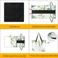 thumbnail image 3 of Elegant Watercolor Orchids Bamboo Leaves Pattern Outdoor Picnic Blanket, Foldable Waterproof Beach Mat, Portable Beach Blanket for Beach Camping, Hiking, Family Concerts, 3 of 7