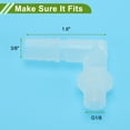 thumbnail image 4 of Conector de barbilla de codo macho NPT G1/8 de 3/8" ID de manguera único Bargains PP claro 1 juego, 4 of 7