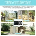 thumbnail image 4 of Solar Panel Fan Kit 13.5inch 100W Waterproof Solar Powered Exhaust Fan 3000rpm Auto Adjustable High Efficiency Cooling Chicken Coop Solar Fan Solar Camping Fan for Dog Kennel, 4 of 11