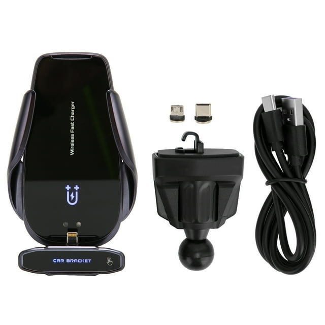Cargador de coche inalámbrico magnético, soporte de teléfono móvil con sujeción automática de carga rápida de 15W para serie IPhone12 13