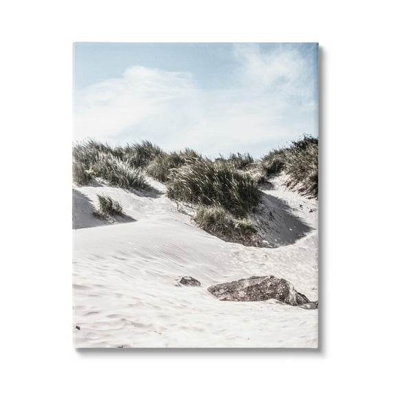 Stupell Industries Summer Sand Dunes Nature Photography Gallery Wrapped Canvas Print Wall Art, 16 x 20