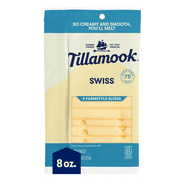 Tillamook Farm Style Swiss Sliced Cheese, 9 Count, 8 oz