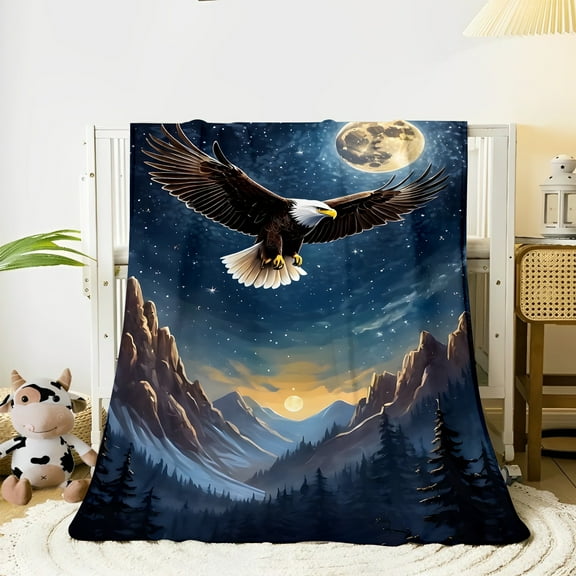 Ultra-Soft Eagle Wing Throw Blanket - Lightweight, All-Season, Perfect Gift for Friends & Family, Flannel for Home, Office, or Travel