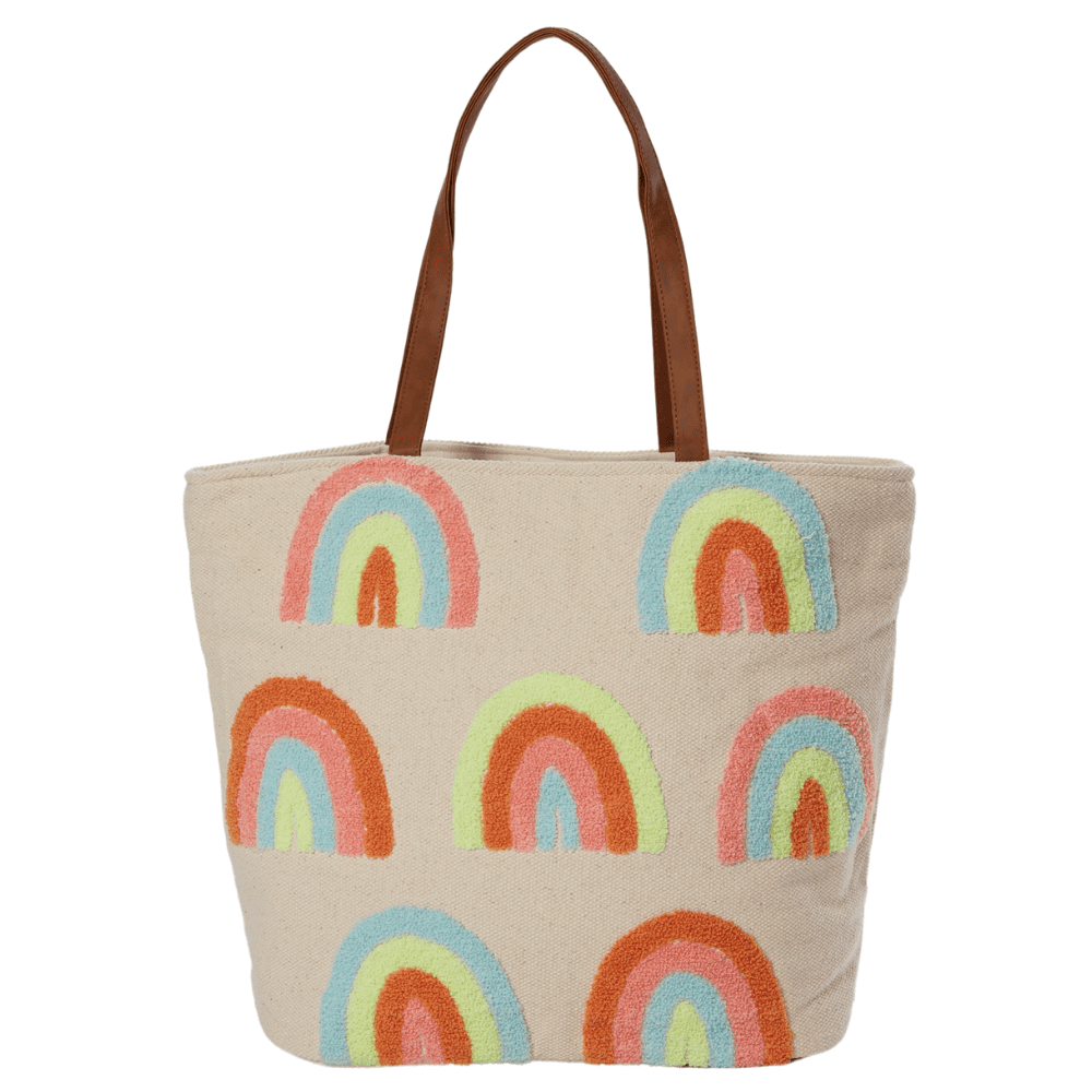 Twig and Arrow Womens Tote Bag Terry Rainbows Beach and Travel Tote ...