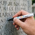 thumbnail image 4 of Touch Up Paint Pen for Tombstones Waterproof Precision Tip Stone Marker Fast Drying Non-Smearing Ink Gravestone Marker for Memorial Inscriptions Granite Marble Restoration, 4 of 8