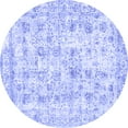thumbnail image 1 of Ahgly Company Indoor Round Persian Blue Traditional Area Rugs, 3' Round, 1 of 4
