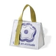 thumbnail image 2 of Matsuzay Bolsa de almuerzo Bolsa impermeable de tela Oxford con aislamiento Bolso de mano Blanco Type2 NO2, 2 of 6