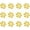 Yellow White, variant on RCFINE 50pcs Christmas Candy Cane Decoration Christmas Tree Hanging Ornaments DIY Art Decoration for Holiday Decoration Party Favors (Pink White,2.5 cm)