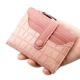 thumbnail image 2 of Bolso de mujer con cremallera y bolsillo para monedas, multifunción, con posición para múltiples tarjetas, con hebilla y diseño de piedras de retazos a la moda para mujer, 2 of 5