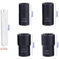 thumbnail image 2 of Juego de 5 llaves de vaso giratorias, extractor de pernos dañados de 1/2" para quitar tuercas de seguridad de ruedas de 17 mm, 19 mm, 21 mm y 22 mm, 2 of 5