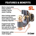 thumbnail image 2 of CURT 48411 SecureLatch 2-Inch Ball and Pintle Hitch Hook Combination, 20,000 Pounds, Mount Required, 2 of 2
