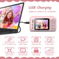 thumbnail image 5 of 4K Digital Camera Qwtwty Children's Digital Camera 3-10 Years Old Christmas Birthday Gift 2.4 Inch 1080P Toddler Camera Portable Handheld Reversible Children's Digital 32GB Memory Camer, 5 of 8