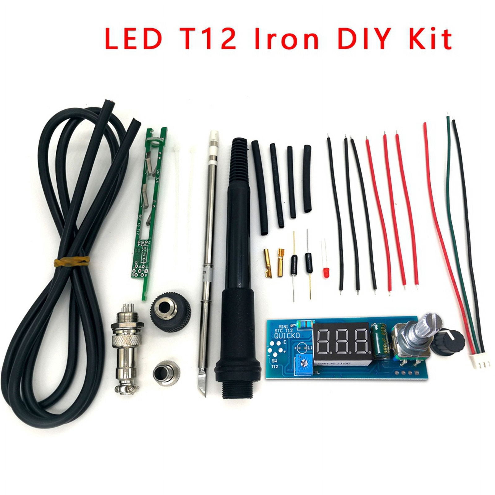 -T12 Solder Iron DIY Kits, Digital Soldering Iron Station Kits