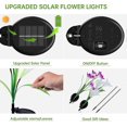 thumbnail image 4 of Solar Garden Stake Lights,2 Pack With 8 Lily, Purple And White, 4 of 5