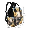thumbnail image 2 of Balery Clear Sky Cute Sunflower Panda Mummy Backpack - Waterproof Twill Canvas, Large Capacity Diaper Bag with Multiple Pockets and Adjustable Straps, 2 of 6