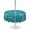Aqua Blue, White, Seafoam, variant on Outdoor Tablecloth with Umbrella Hole for Patio/Picnic/Party/Camping, Nautical Starfish Waterproof Table Cloth Round Cover Washable, Summer Ocean Marine Life Modern Blue (Dia 60")