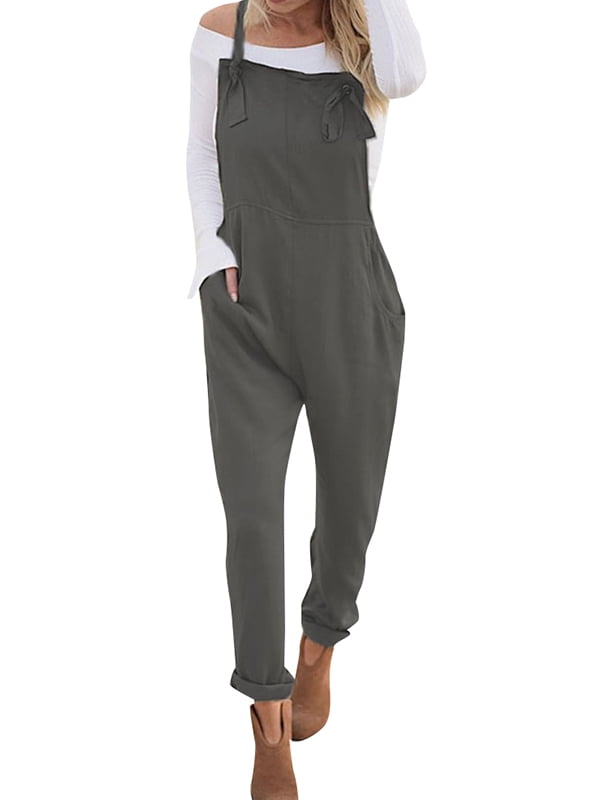 Spaghetti strap overall jumpsuit Clearance