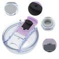 thumbnail image 3 of Unique Bargains 1 Pc Durable Tumbler Lid for Office Purple Plastic, 3 of 5